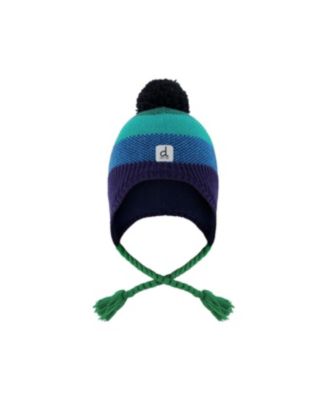 Toddler Boy (2-4) Winter Peruvian with Pompom Knit Hat