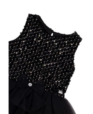 black 5t dress Toddler Tutu Dresses shirt made of cotton Above the Knee Dress Cute Black Dress Online Size:14/16