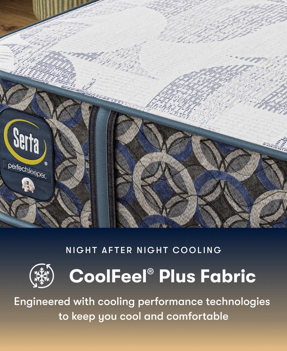 Serta Perfect Sleeper North Coast 13.5" Hybrid Medium Tight Top Mattress Set