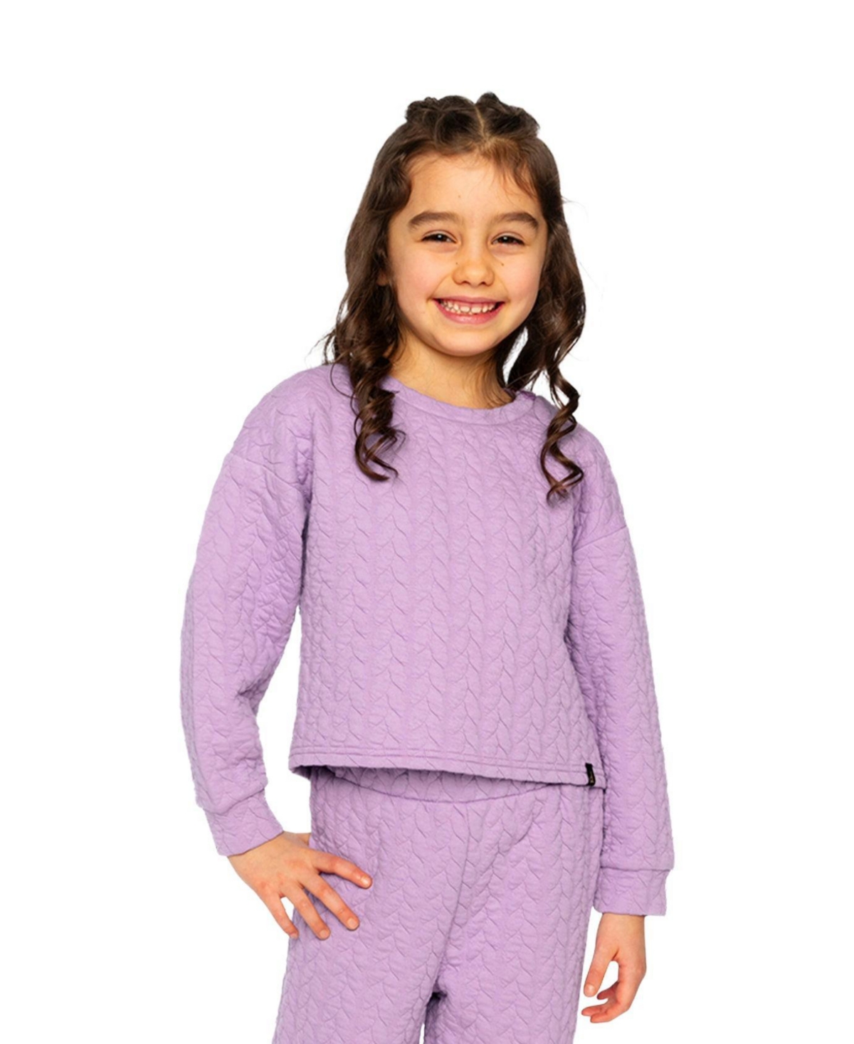 Deux par Girls' (6–14) Jacquard Sweatshirt