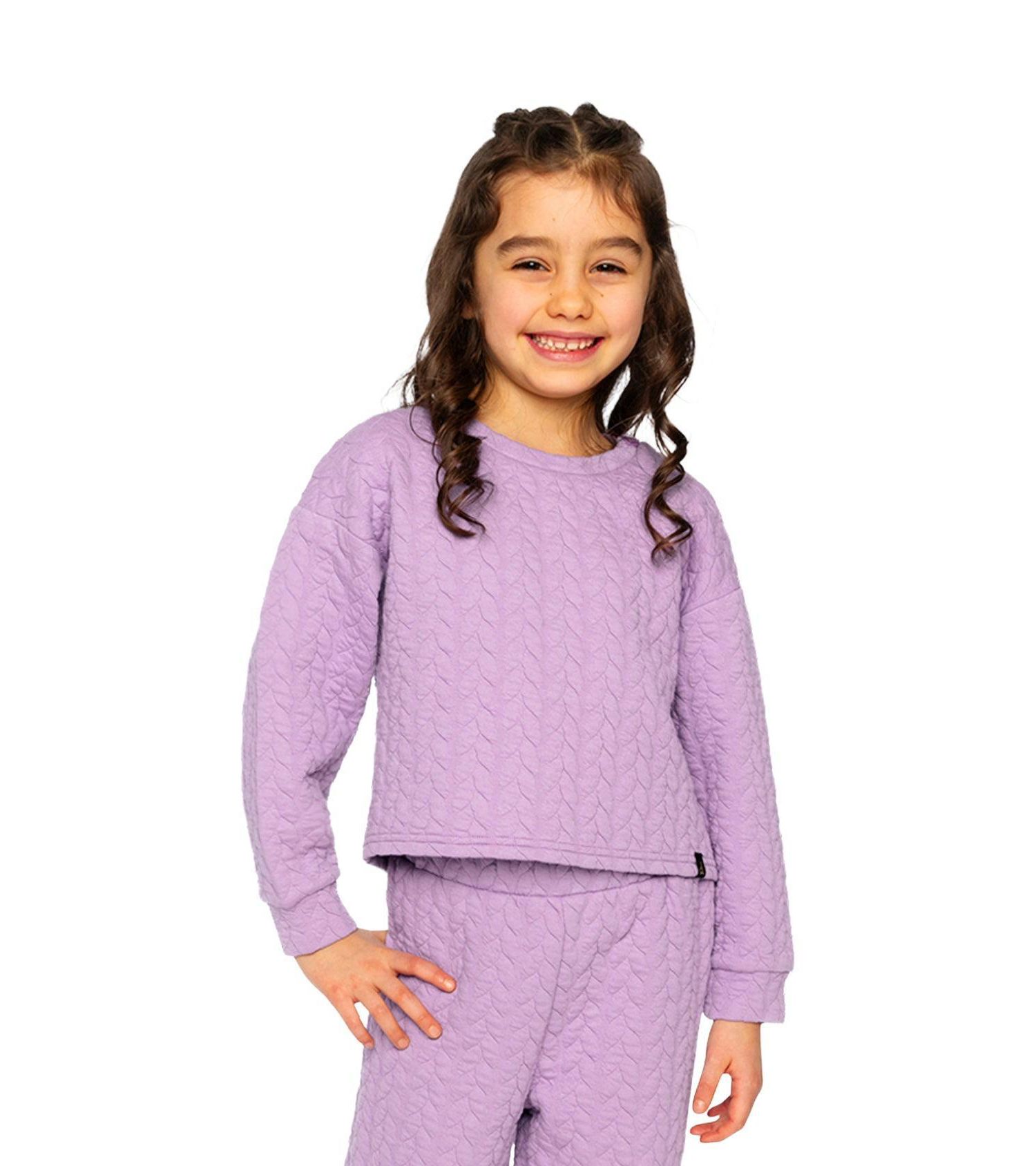 Girls' (6–14) Jacquard Sweatshirt