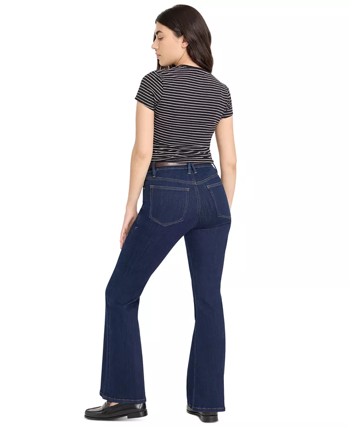 Petite Mid-Rise Flare Jeans - thumbnail 4