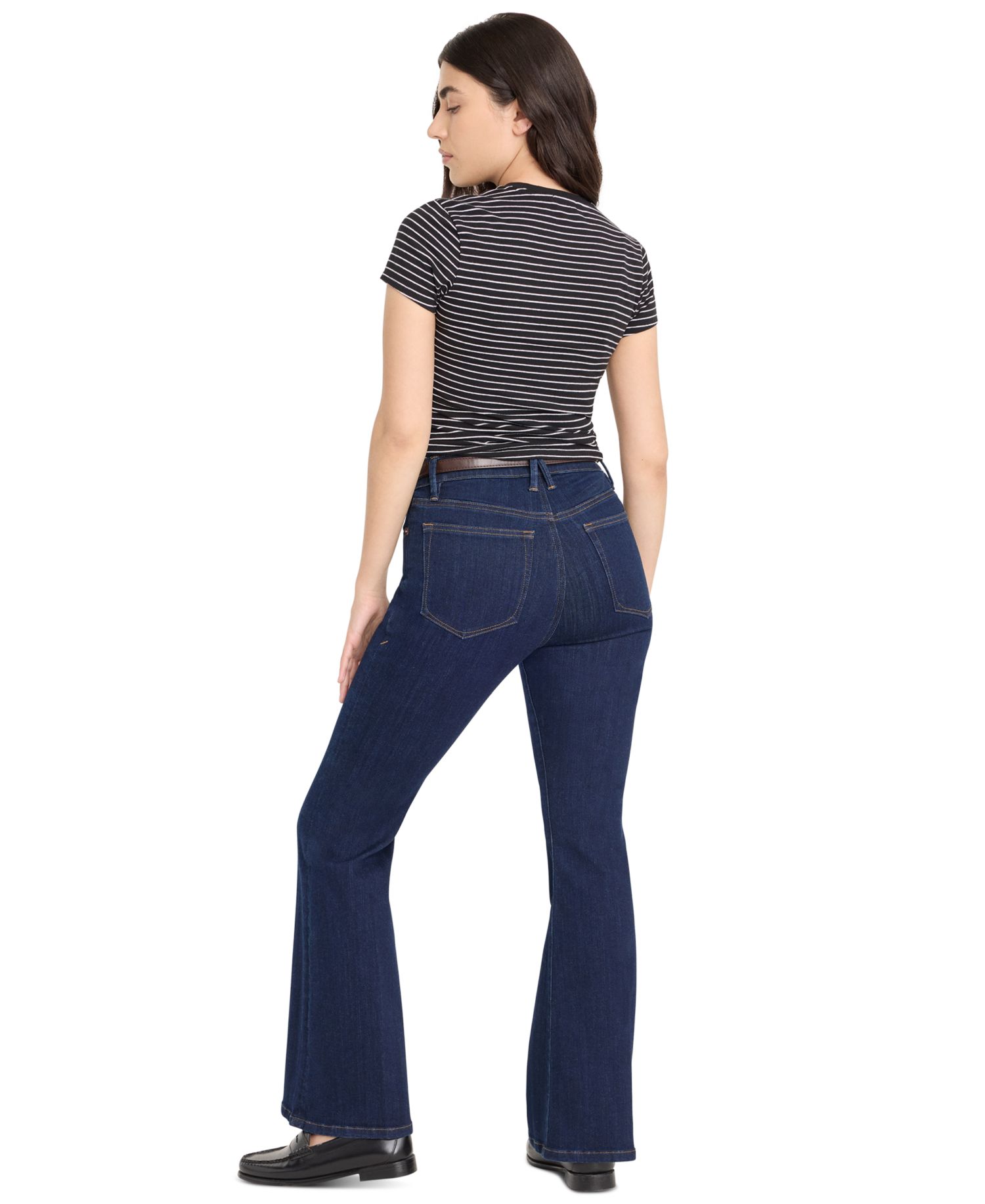 Petite Mid-Rise Flare Jeans