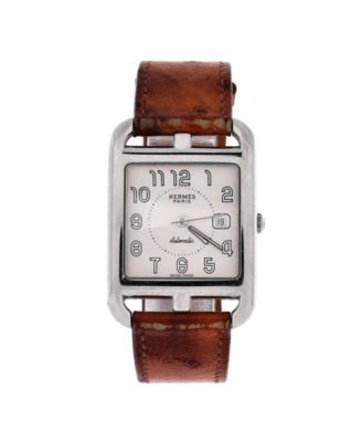 Cape Cod Automatic Watch in Stainless Steel and Ostrich 29mm