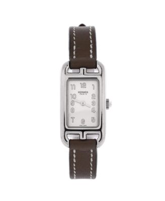 Nantucket Quartz Watch in Stainless Steel and Leather 17mm