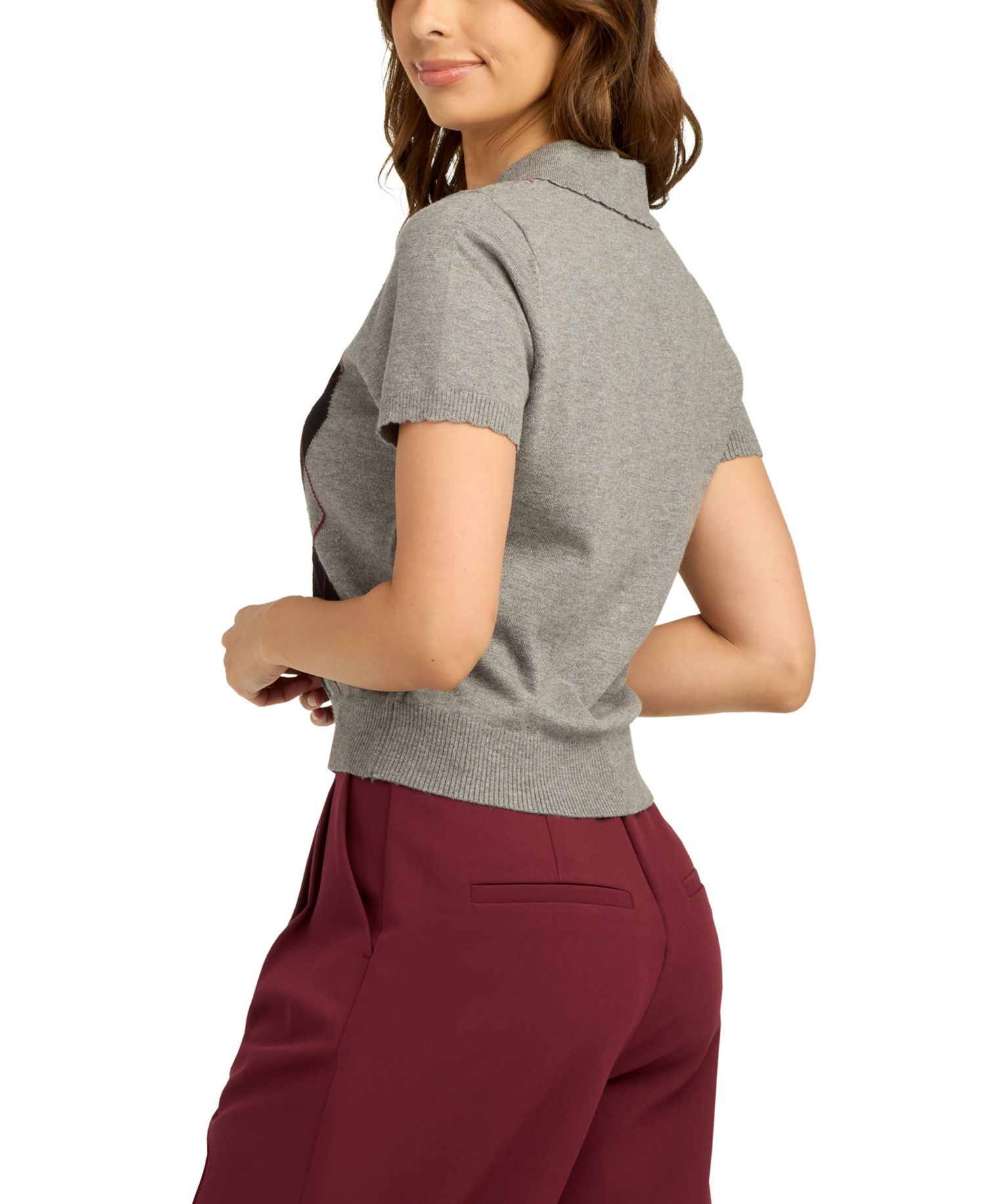 Juniors' Button-Front Sweater Cardigan