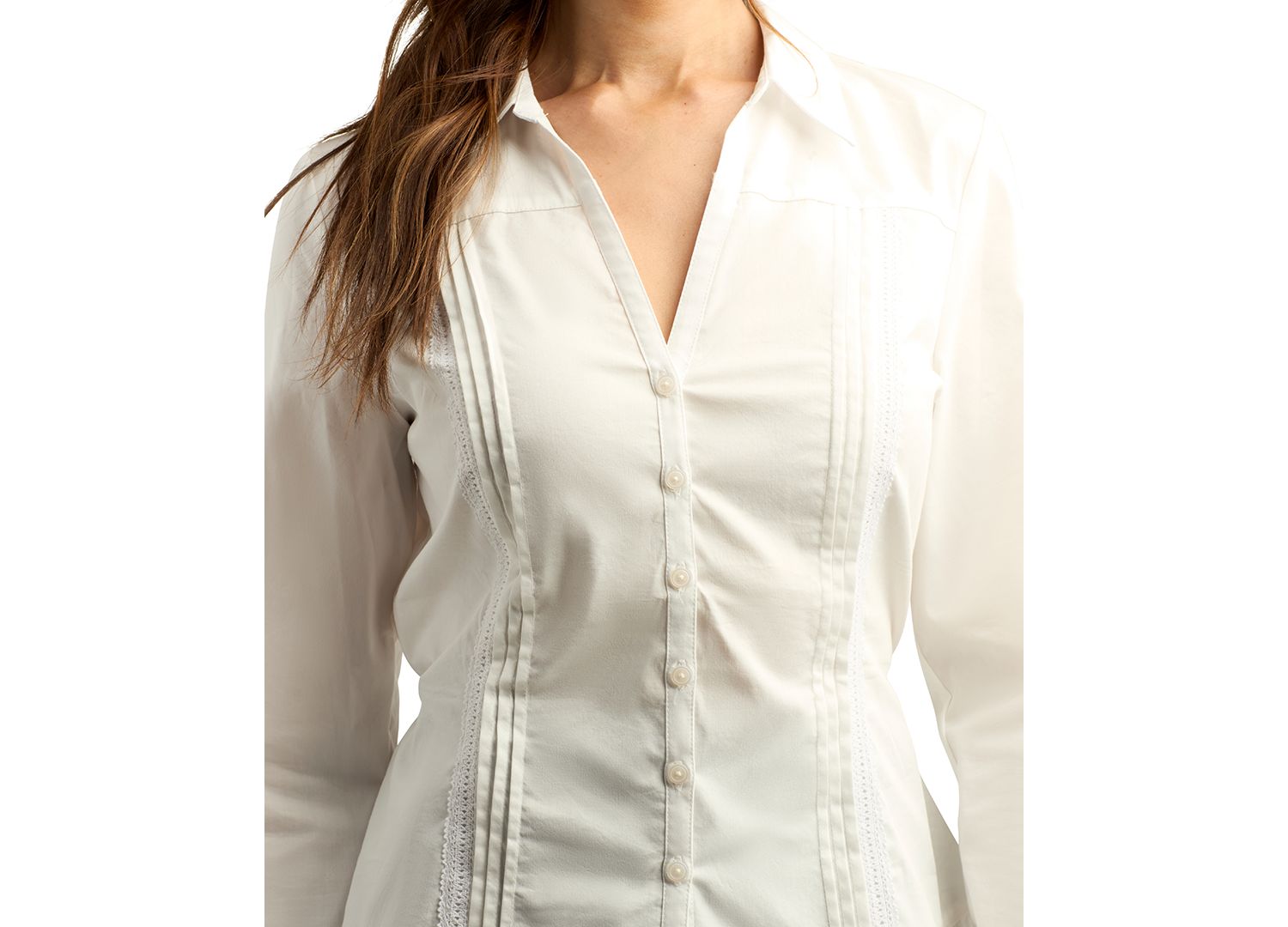 Juniors' Poplin Collared Button-Up Shirt