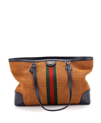 Medium Ophidia Shopping Tote Straw