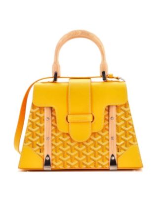 PM Saigon Top Handle Bag Coated Canvas with Leather
