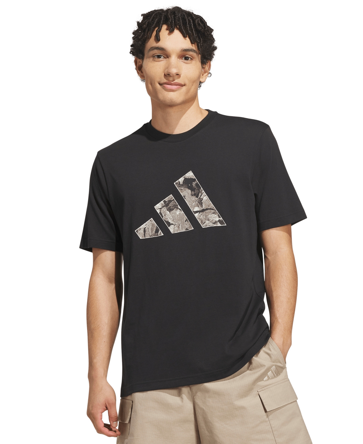 adidas Men's Rock-Inspired Camo Graphics Crewneck T-Shirts
