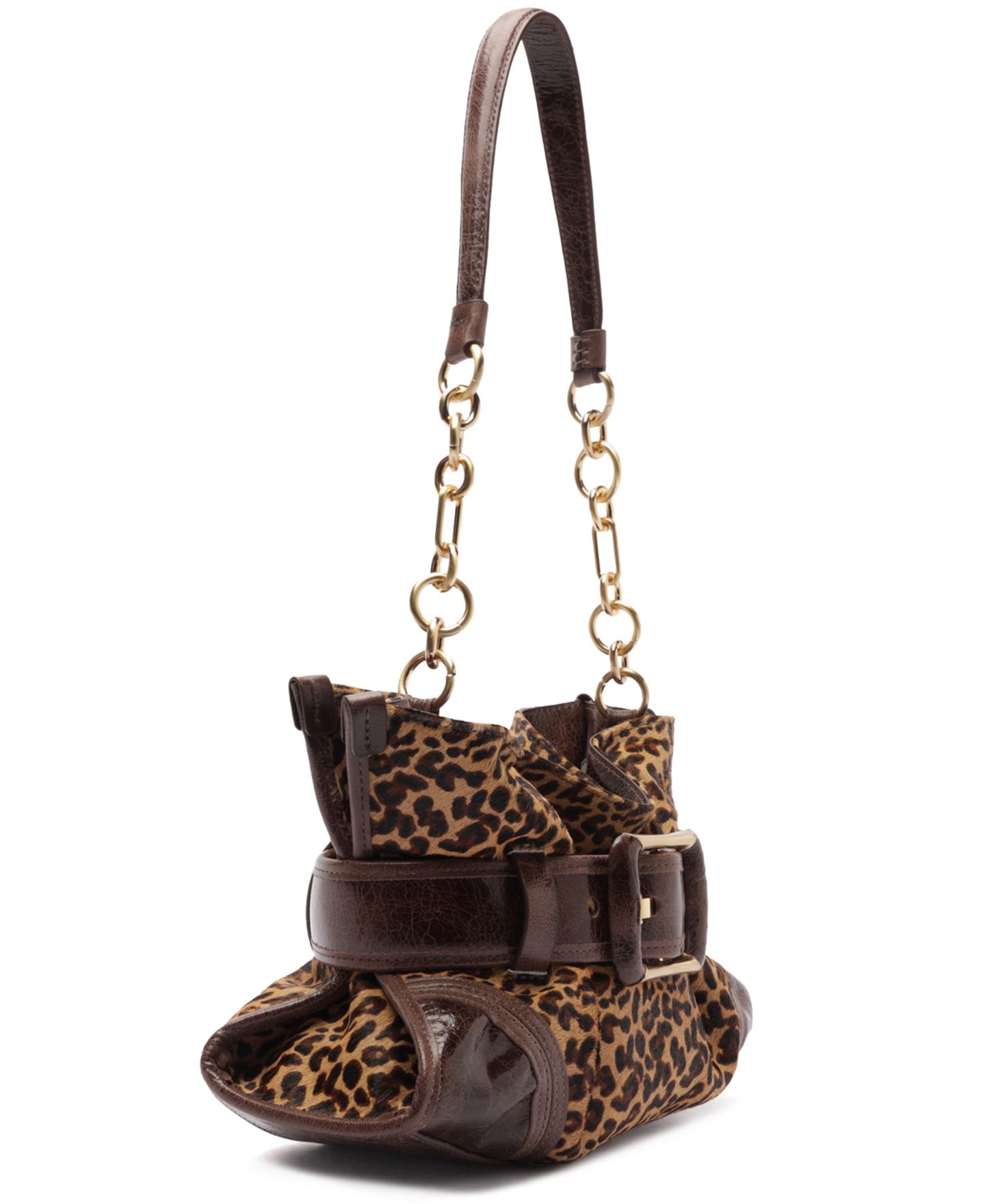 Женская сумка Arezzo Riley Small Leather Shoulder Handbag, цвет: Натуральный / Какао — фото 3