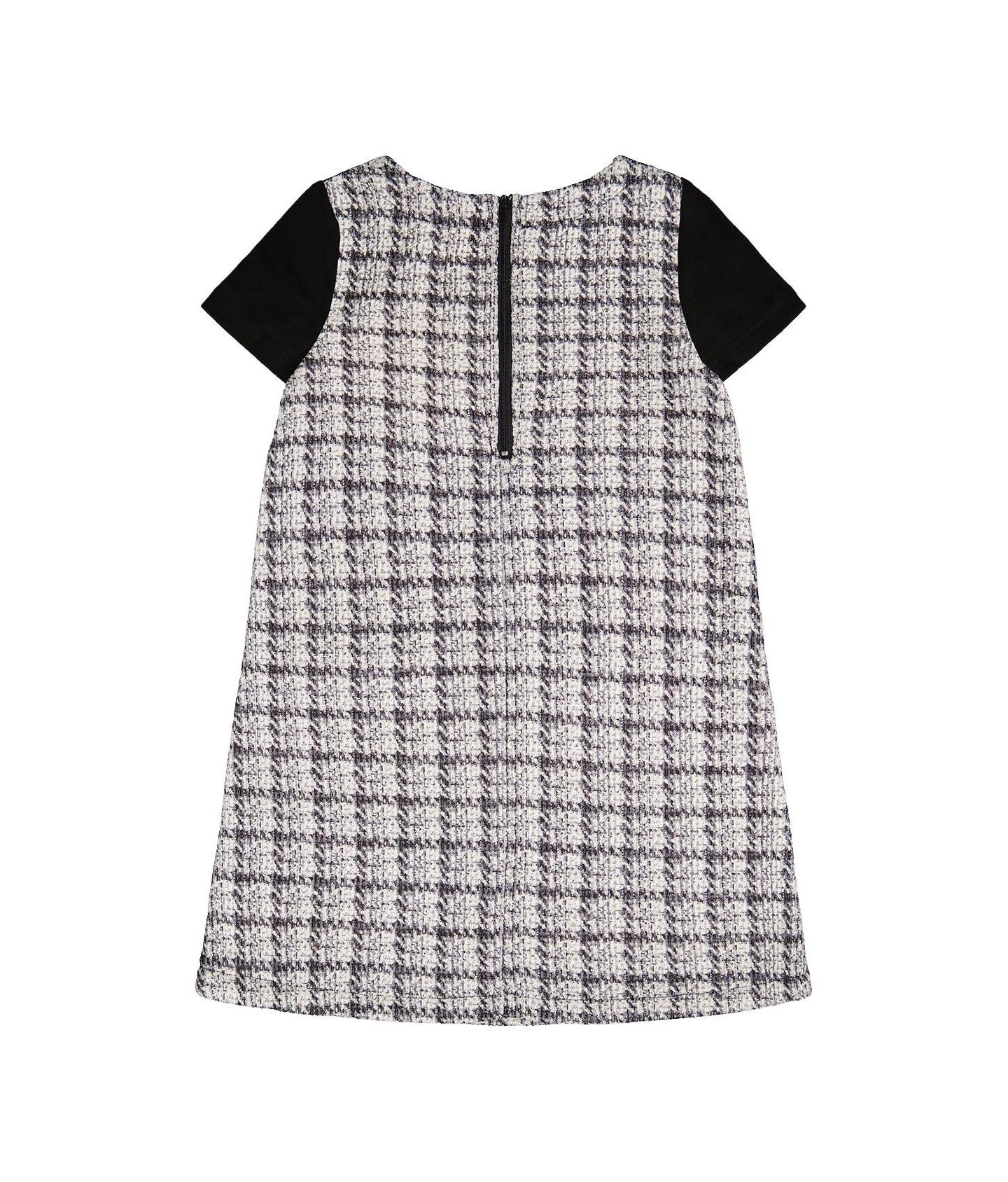 Платье Deux par Deux Sleeveless Knitwear A-Line Dress для девочек, цвет: Чёрный / Белый — фото 6
