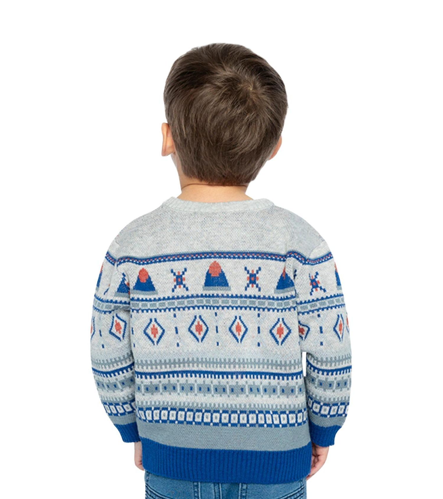 Little Boys (6-8) Jacquard Knit Sweater
