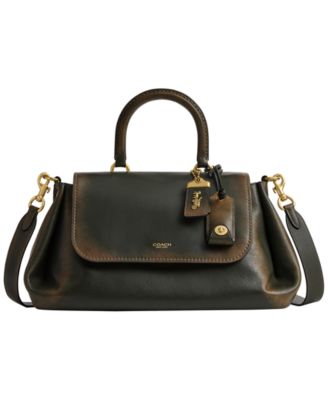 Rogue Loved Leather Slouchy Large Top Handle Satchel Handbag