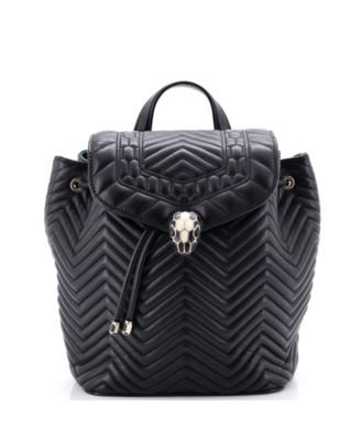 Medium Serpenti Forever Backpack Quilted Leather