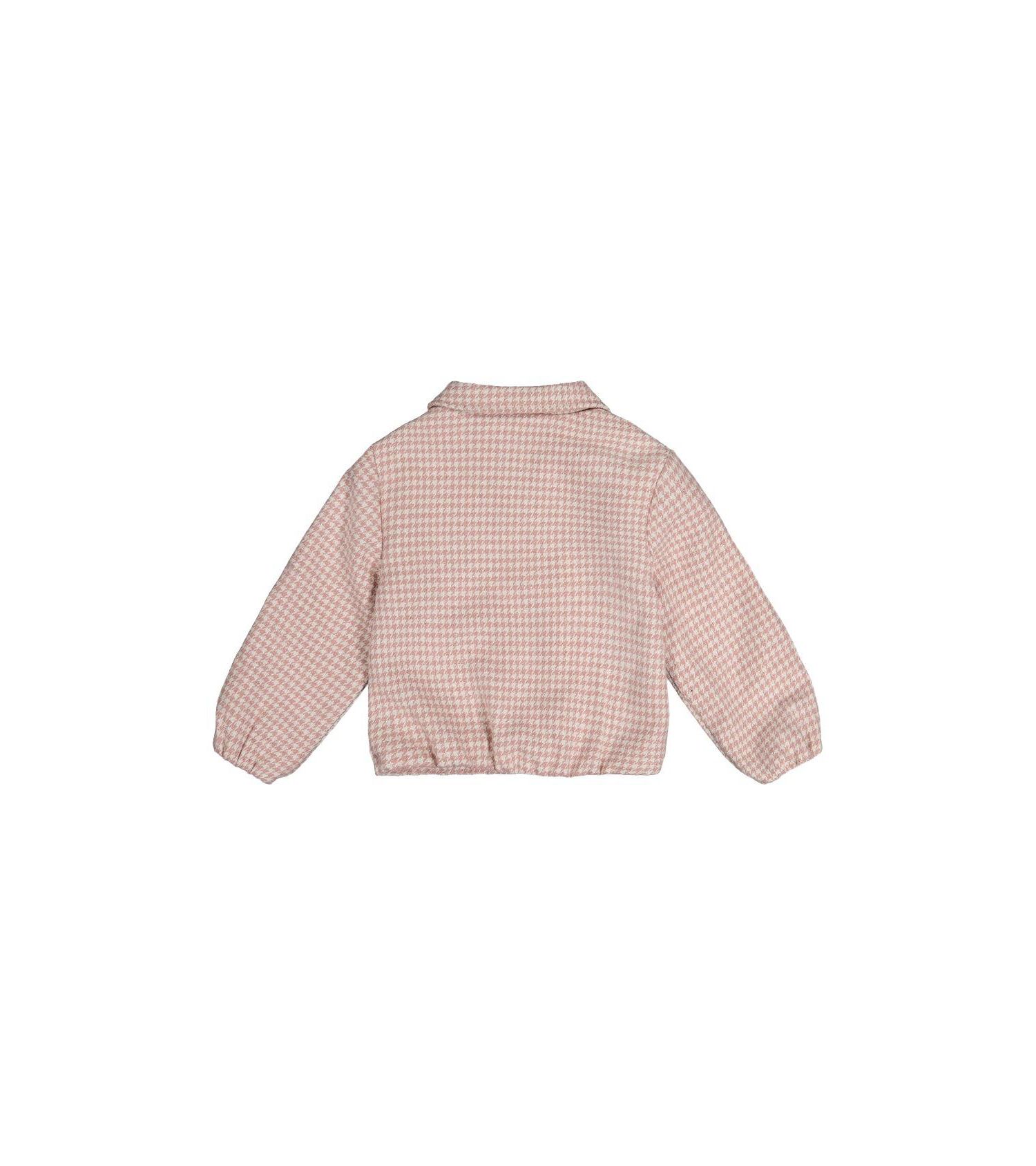 Little and Big Girl 6-14Y Bomber Jacket Houndstooth