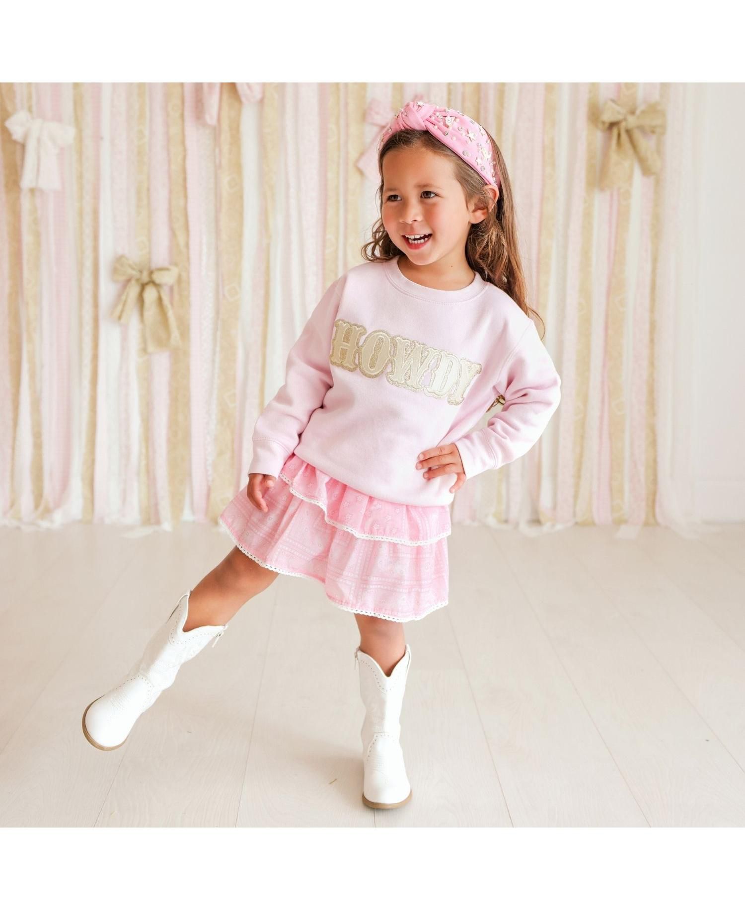 Big Girls 10 - 12 Howdy Patch Western Sweatshirt