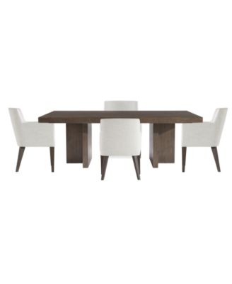 Outline 5-Piece Rectangle Dining Set (Table & 4 Arm Chairs)