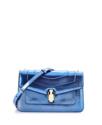 Small Serpenti Forever Shoulder Bag Metallic Leather