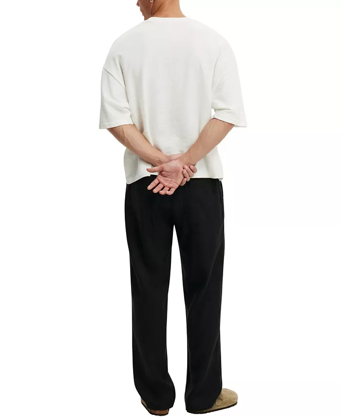 Men's Baggy Worker Linen Relaxed-Fit Pants - thumbnail 6