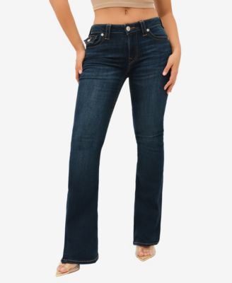 Women's Joey Mid-Rise Flare Flap Jeans