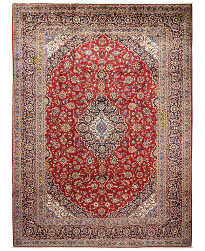 Macy's Fine Rug Gallery, One of a Kind, B601772 Kashan Red 9'8