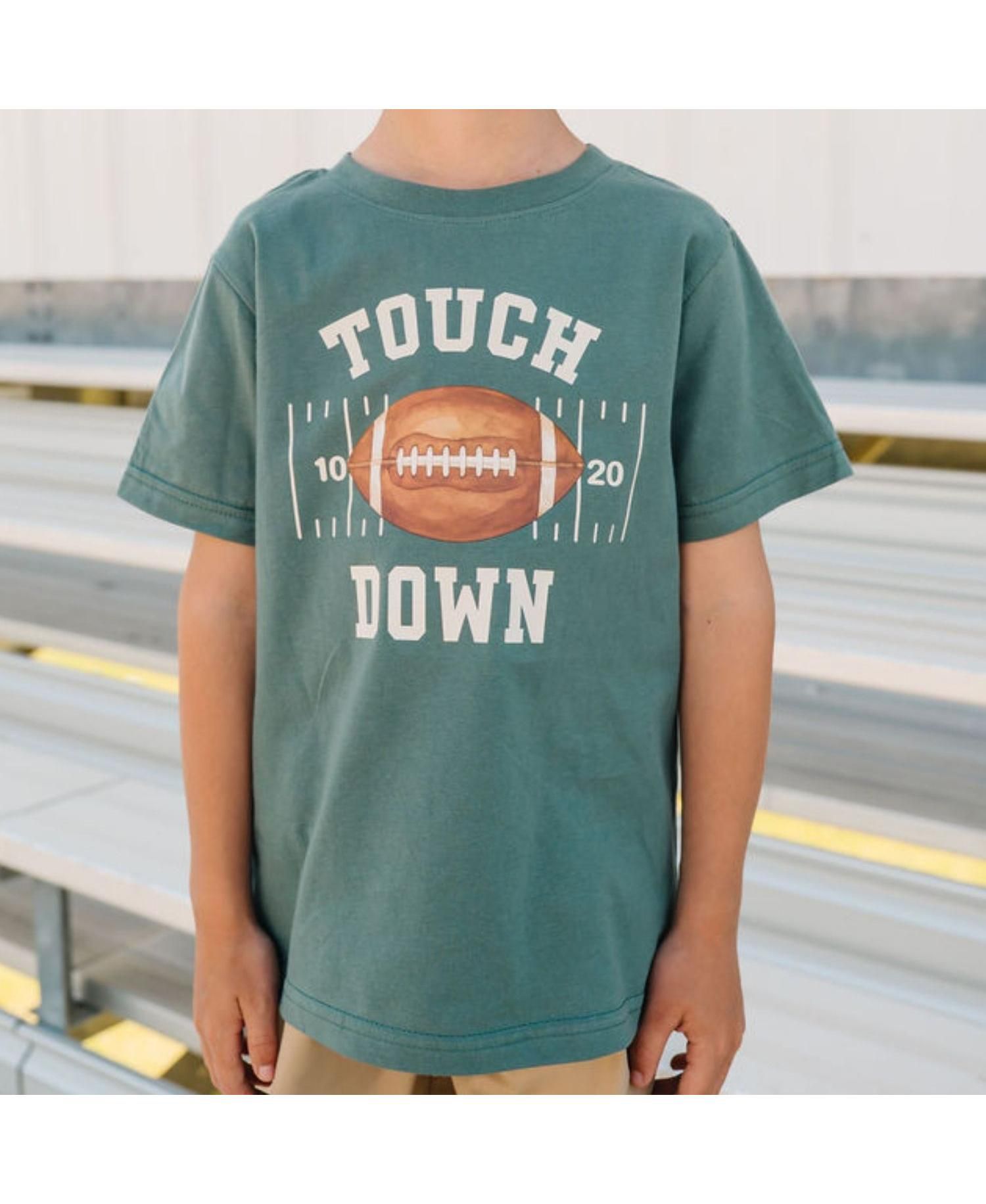 Little Boys Touchdown Short Sleeve T-Shirt