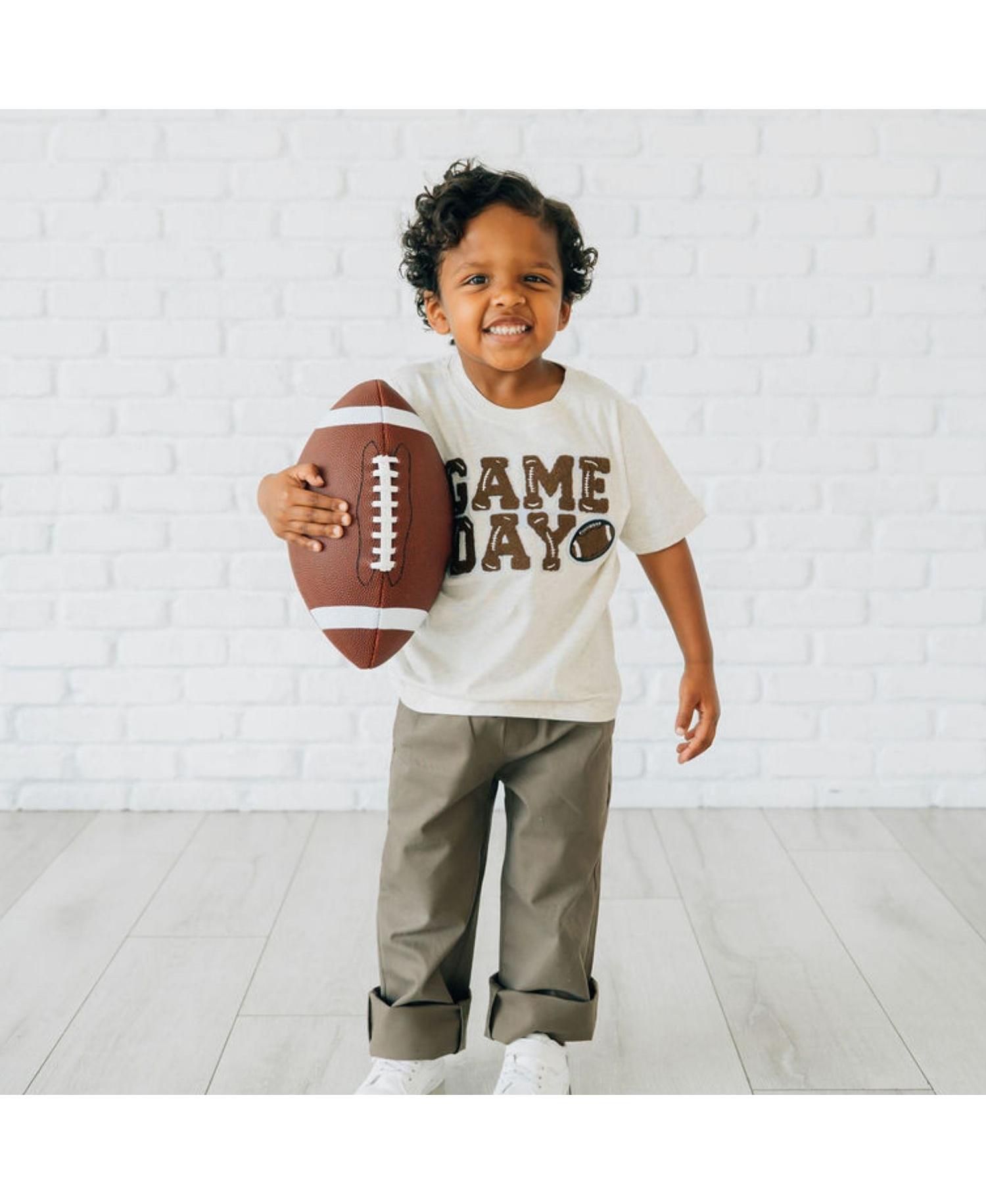 Little Boys Game Day Patch Short Sleeve T-Shirt