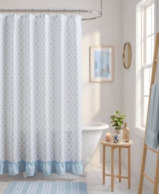 Savanna Floral Ruffle 13-Piece Shower Curtain Set
