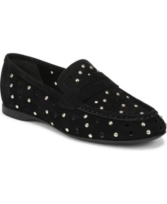Women's Bloom-Stud Slip-On Loafers