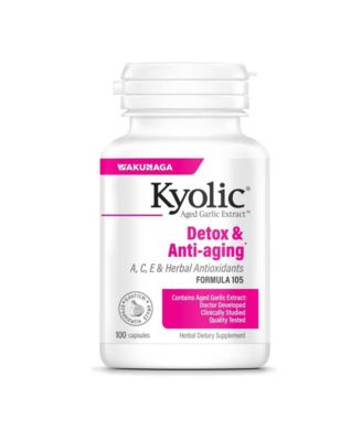 Aged Garlic Extract Formula 105, Detox and Anti-Aging, 100 Capsules