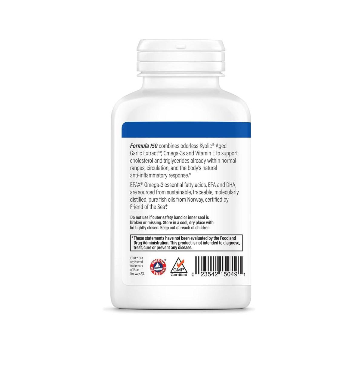 Kyolic Aged Garlic Extract Formula 150, Cholesterol and Circulation Health