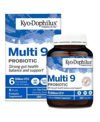 Kyo-Dophilus Multi 9 Probiotic, Strong gut health balance and support, 180 capsules