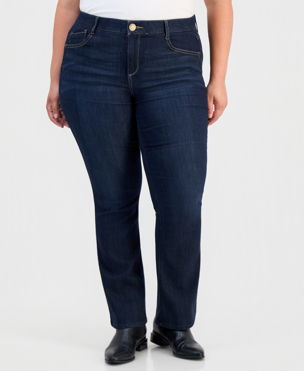 Democracy Trendy Plus AbSolution Itty Bitty Bootcut Jeans
