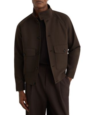 Men's Romano Cotton-Blend Harrington Jacket
