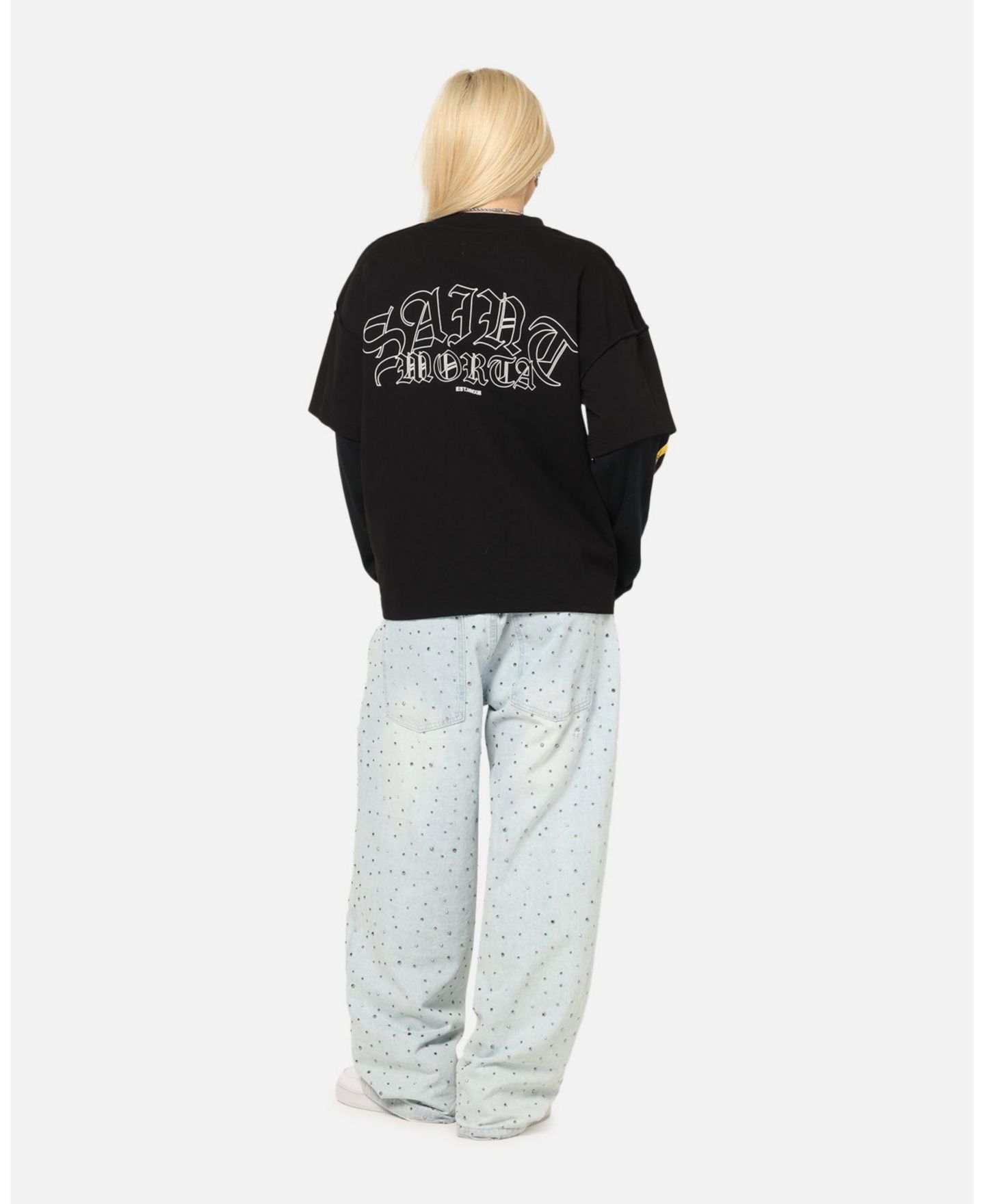 Мужская футболка SAINT MORTA La Flame Long Sleeve, цвет: Чёрный — фото 6