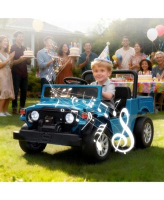 44.5x24.8x22.4 in Licensed Toyota Pickup 12V Kids Battery Powered Ride-On, Remote Control, Music and LED Lights, Outdoor Play