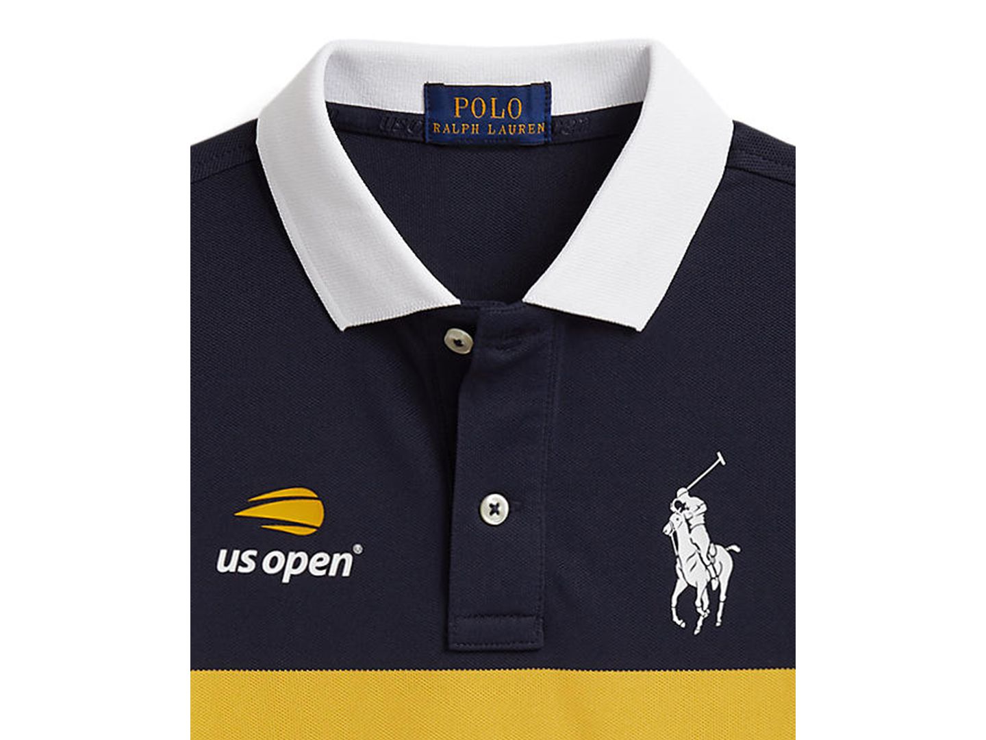 Поло Polo Ralph Lauren US Open Ball Short-Sleeve Polo Shirt для мальчиков, цвет: Тёмно-синий разноцветный — фото 3