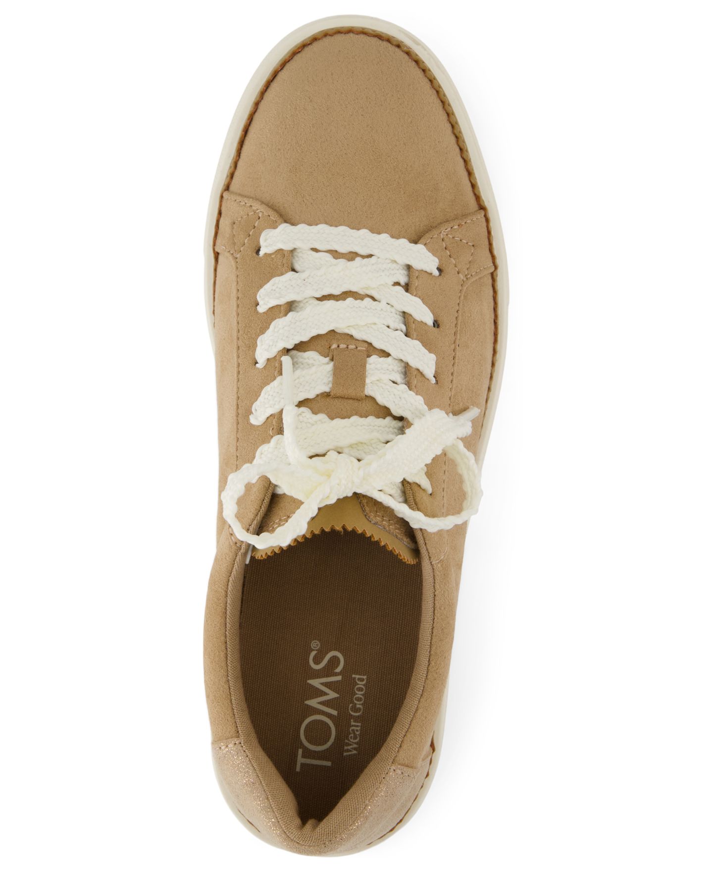 Женские кроссовки TOMS Izzy Lace-Up, цвет: Серо-коричневый замшевый — фото 4