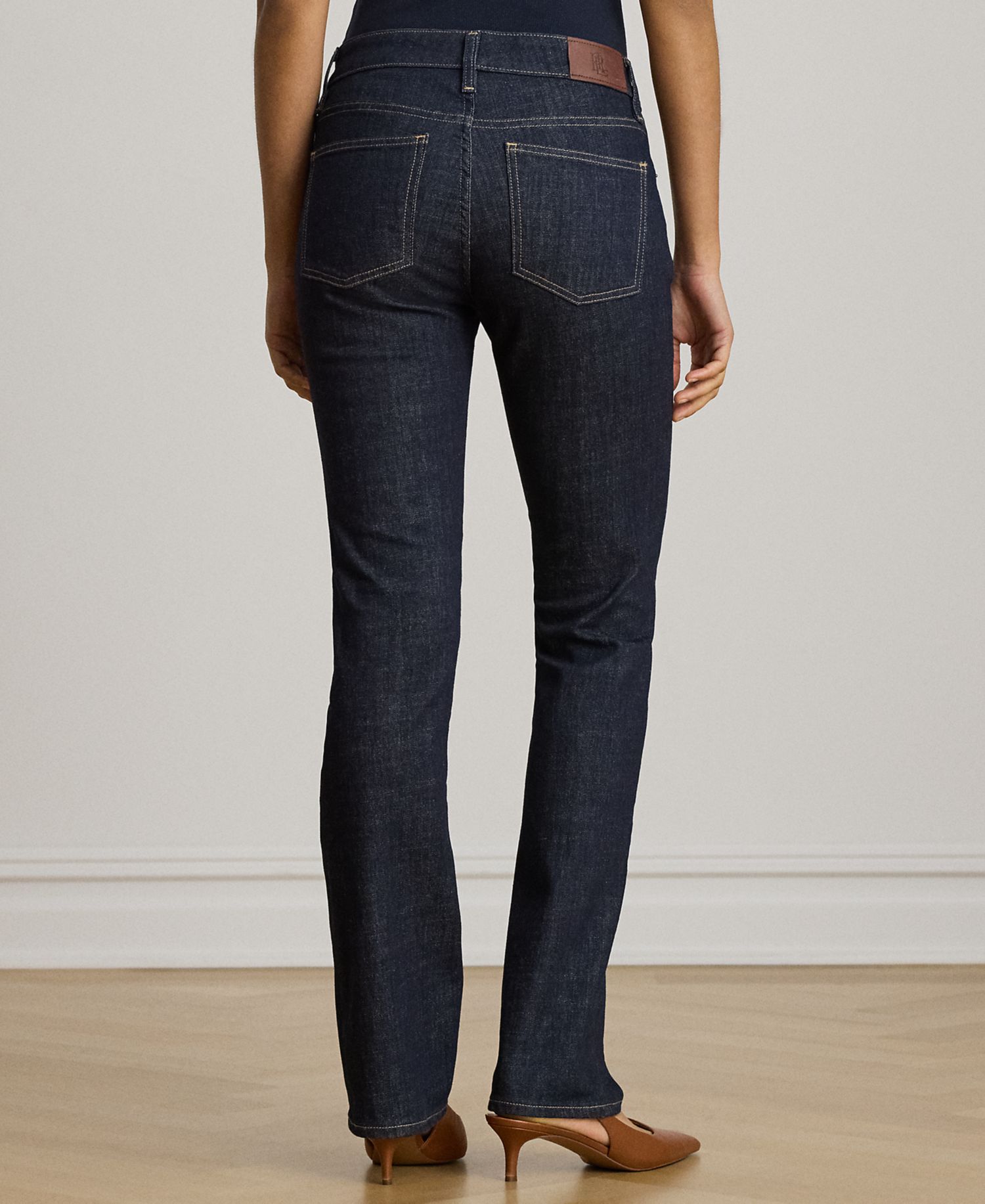 Women's Mid-Rise Slim Straight Jeans