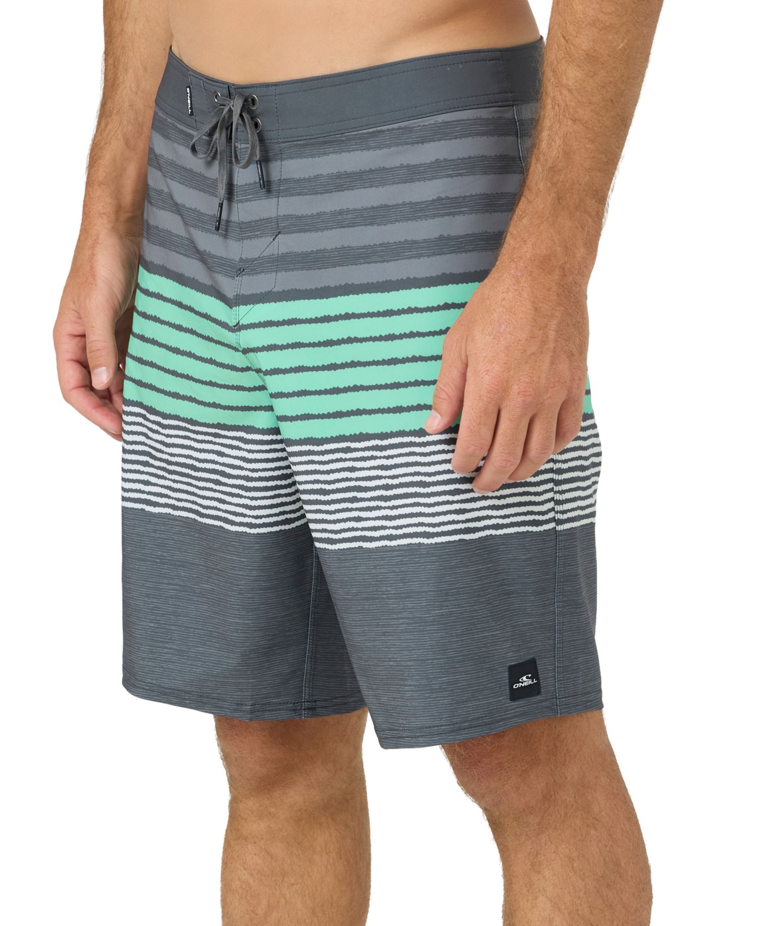 Men's Hyperfreak Heat Striped Swim Board Shorts