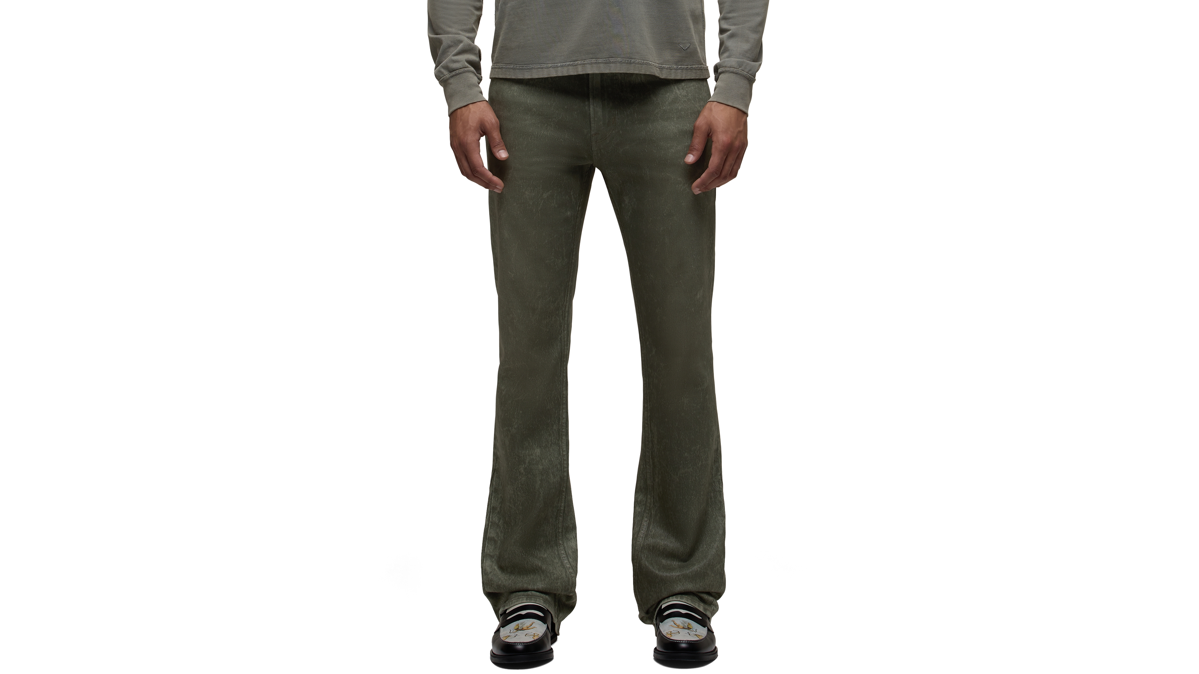 Hudson Jeans Men's Walker Kick Flare Zip-Fly Slim-Fit