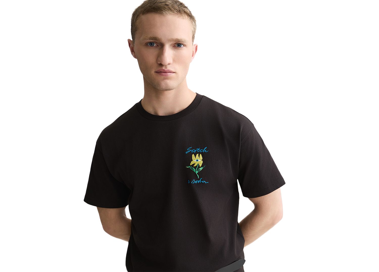 Men's Flower Artwork Regular-Fit T-Shirt