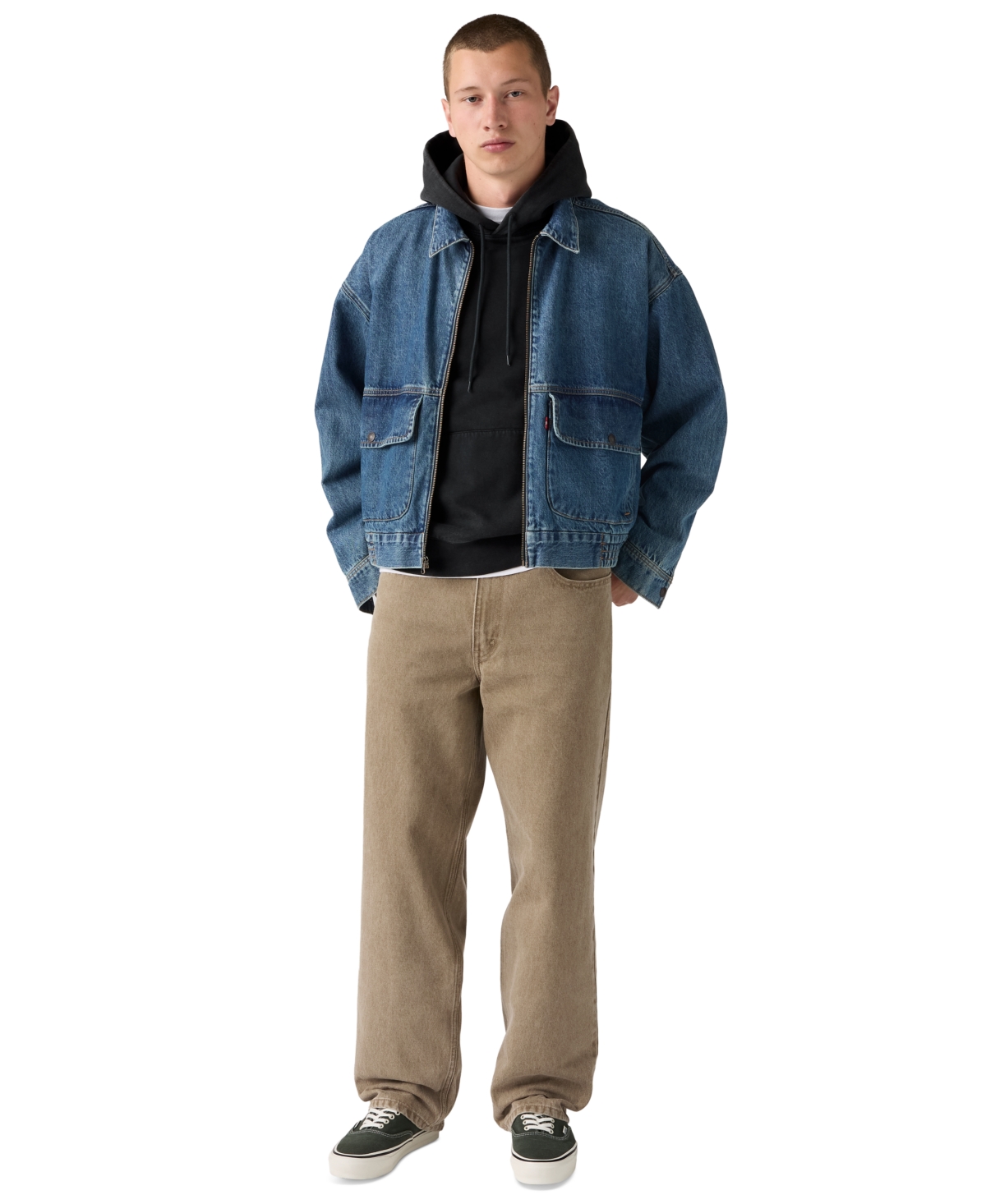 Levi's Men's 578 Regular-Fit Stacked Ankle Baggy Jeans