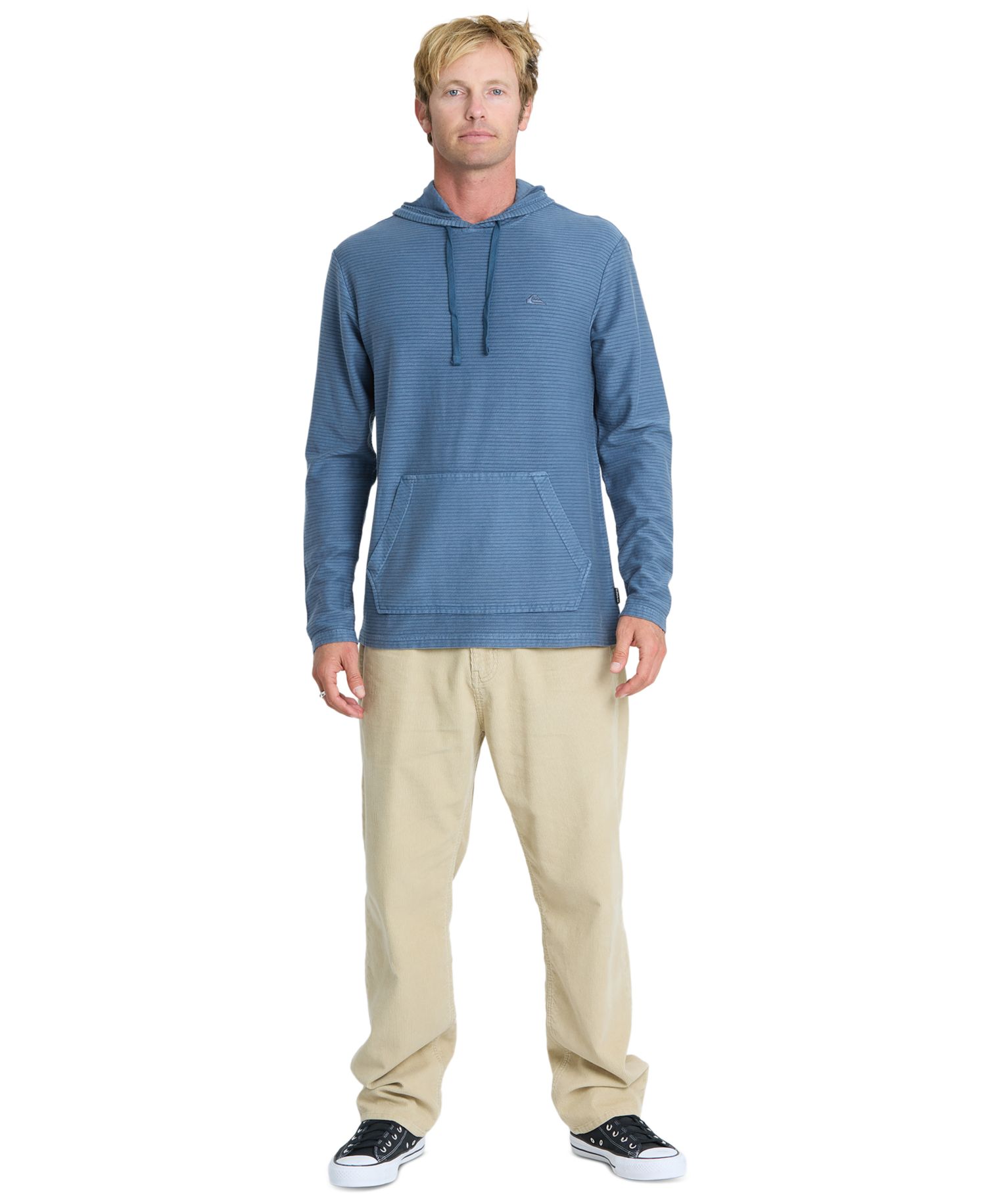 Men's Alamitos Lightweight Textured Knit Hooded Sweatshirt