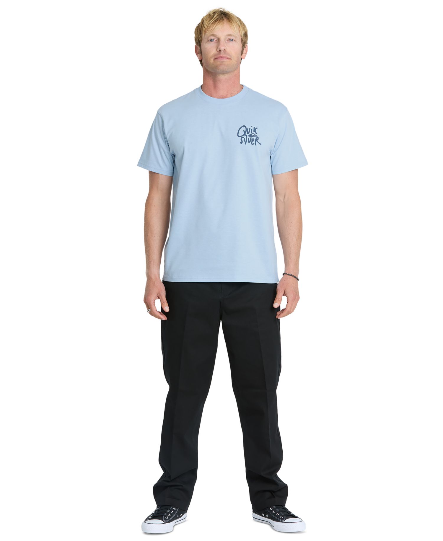 Men's Ringspun Cotton-Blend Crewneck T-Shirt