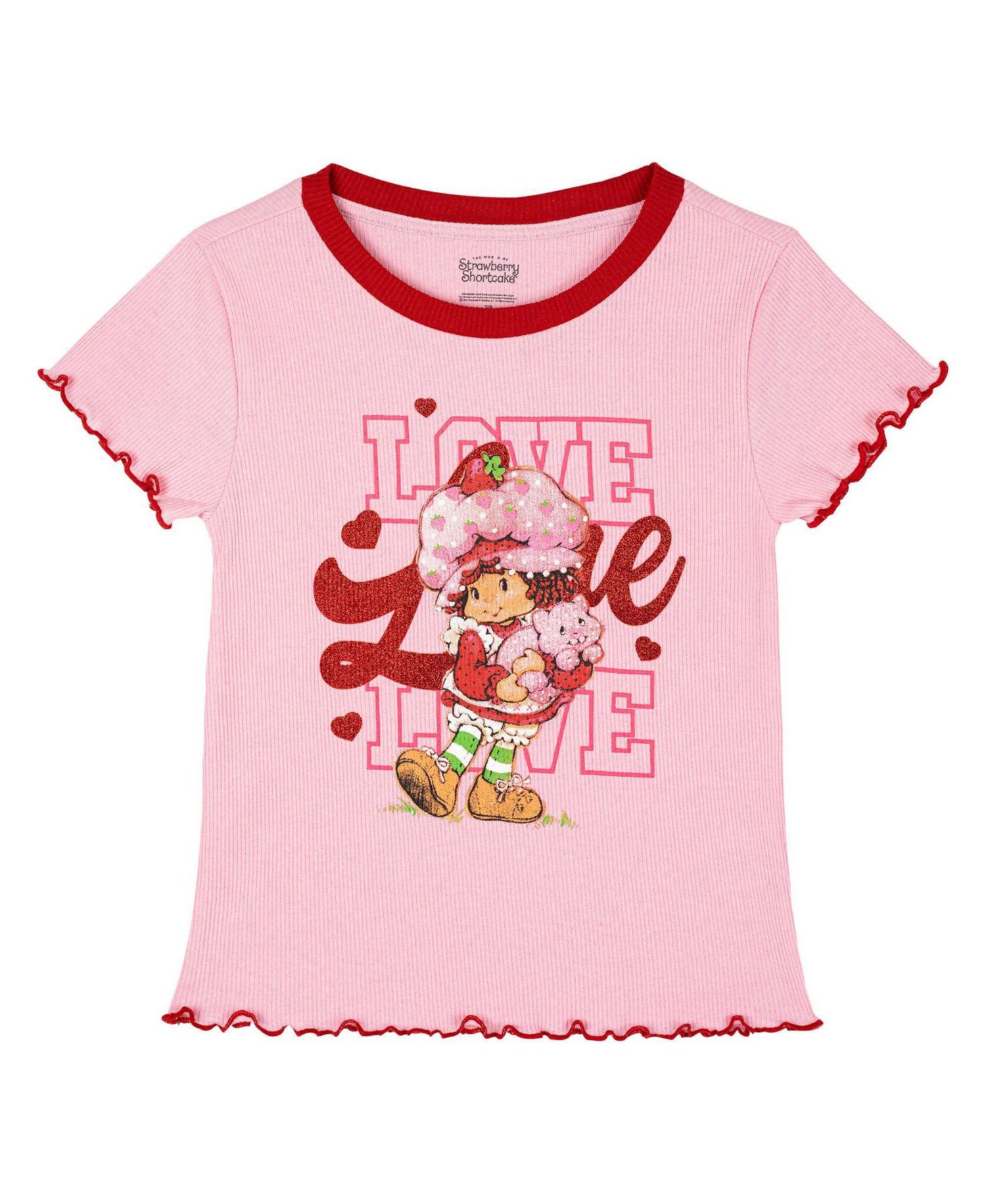 Girls' 5-12 2-Piece Short Sleeve T-Shirt and Flare Pants Set