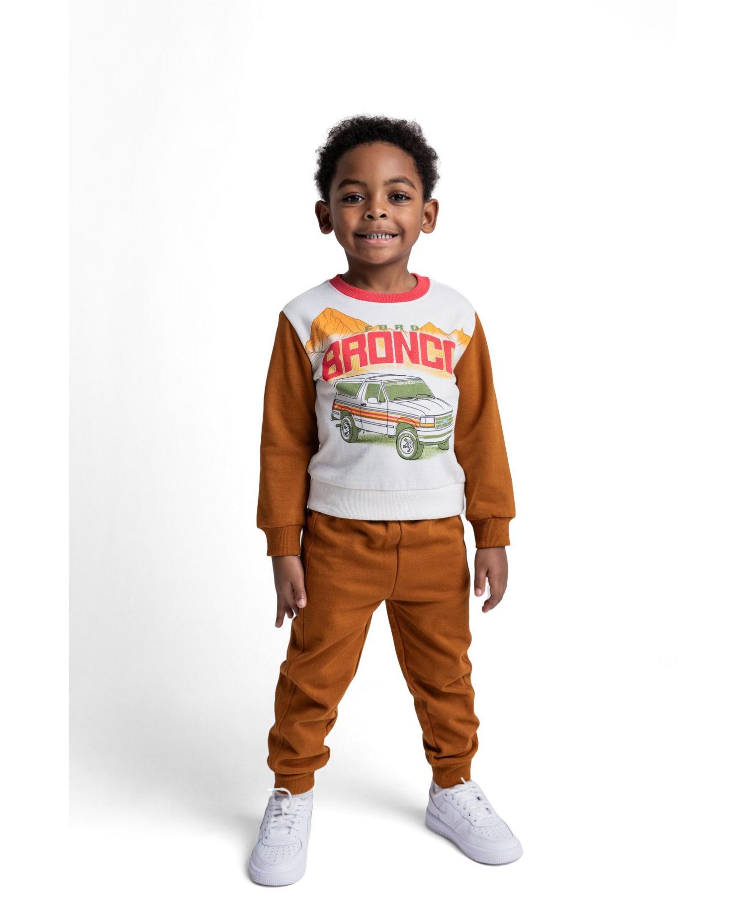 Little Boys (5-7) Fleece 2-Piece Sweatshirt and Pants Set