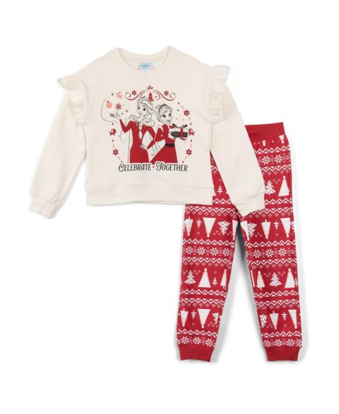 Комплект Nightmare Before Christmas Cars Holiday 2-Piece Fleece Sweatshirt and Pants Set для мальчиков, цвет: Красный