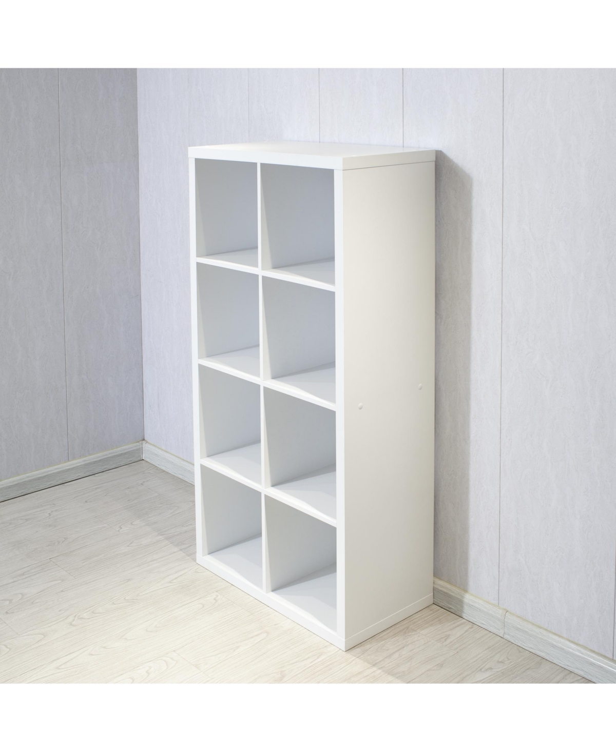 Flynama Smart 8-Cube Open Back Freestanding Storage Bookcase
